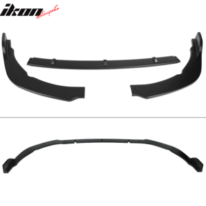 Fits 18-20 Toyota Camry SE XSE Matte Black PP 3PCS Front Bumper Lip Splitter - Image 4