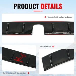 For 15-21 Subaru WRX STI 12-16 Impreza Gloss Black Rear Window Roof Spoiler Wing - Image 4
