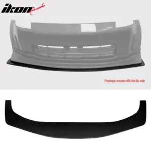 Fits 03-05 Nissan 350Z Z33 Front Bumper Bottom Lip Chin Splitter Unpainted PU - Image 6
