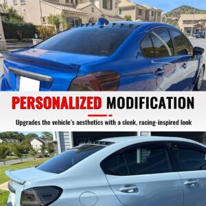 For 15-21 Subaru WRX STI 12-16 Impreza Gloss Black Rear Window Roof Spoiler Wing - Image 5