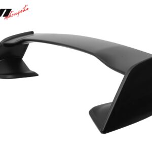 Fits 12-16 Impreza & 15-21 WRX STI Style 3PCS Rear Trunk Spoiler Unpainted Black - Image 4