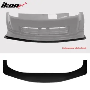 Fits 06-09 Nissan 350Z Front Bumper Bottom Lip Chin Spoiler Splitter - PU - Image 6