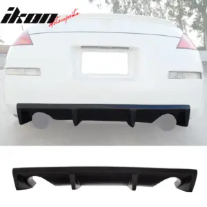 Fits 03-08 Nissan Fairlady Z Z33 350Z 2-Door J Style Rear Bumper Lip Diffuser PU - Image 6