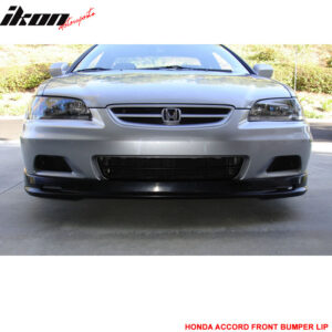 Fits 01-02 Honda Accord Coupe Mugen Style Front Bumper Lip Spoiler Unpainted PP - Image 3
