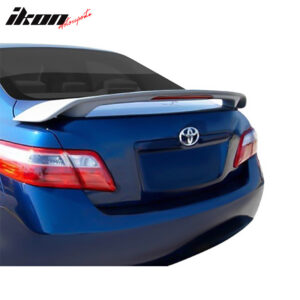 Fits 07-11 Toyota Camry JDM Style Rear Trunk Lip Wing Spoiler LED Matte Black - Image 3