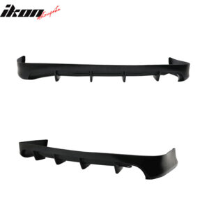 Fits 07-11 Toyota Camry IKON Aero Style Custom 4-Fin Rear Bumper Diffuser Lip PU - Image 4