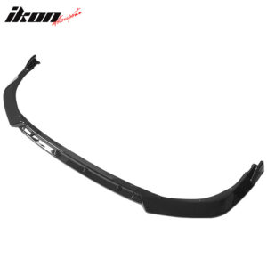Fits 21-24 Toyota Camry LE 3PCS Front Bumper Lip Spoiler IKON Style Gloss Black - Image 3