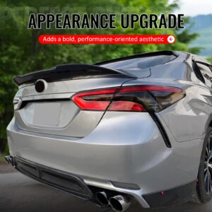 Fits 18-24 Toyota Camry TRD Style Gloss Black Duckbill Rear Trunk Spoiler Wing - Image 5