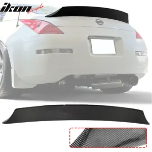 Fits 03-09 Nissan 350Z Coupe Z33 V Style Duckbill Trunk Spoiler Carbon Fiber CF - Image 6