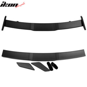 Fits 18-24 Toyota Camry TRD Style Rear Trunk Spoiler Wing Lip ABS Matte Black - Image 5