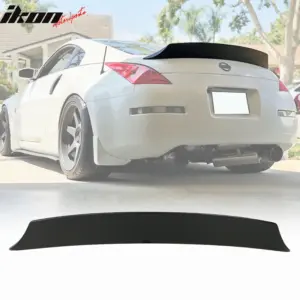 Fits 03-09 Nissan 350Z Coupe Z33 V Style Duckbill Rear Trunk Spoiler Matte Black - Image 6