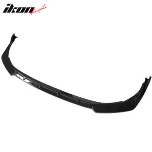 Fits 21-24 Toyota Camry SE 3PCS Front Bumper Lip Spoiler IKON Style Gloss Black - Image 3