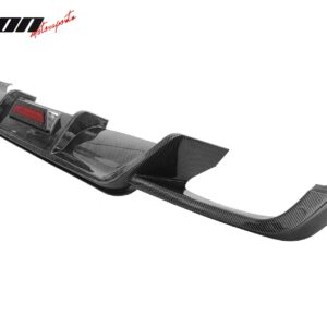 Fits 18-24 Toyota Camry SE XSE Rear Diffuser Lip W/LED Light Carbon Fiber Print - Image 5