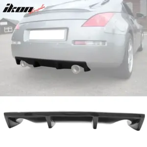 Fits 03-09 350Z Z33 Carbon Fiber Rear Bumper Diffuser Lip Spoiler - Image 6
