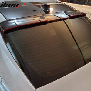 Fits 18-26 Toyota Camry V2 Roof Spoiler Rear Window Wing Gloss Black w/ Red Edge - Image 3