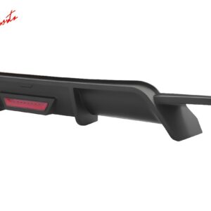 Fits 18-24 Toyota Camry SE XSE Rear Diffuser Lip W/LED Light Lamp - Matte Black - Image 4
