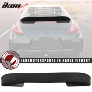 Fits 09-21 Nissan 370Z Duckbill Trunk Lid Spoiler Wing Ikon Style Unpainted PP - Image 6