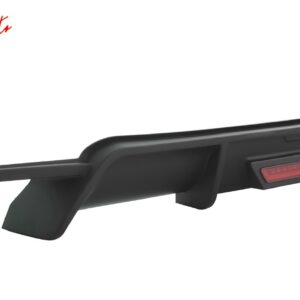 Fits 18-24 Toyota Camry SE XSE Rear Diffuser Lip W/LED Light Lamp - Matte Black - Image 5
