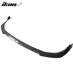 Fits 21-24 Toyota Camry SE IKON Style 3PC Front Bumper Lip PP Carbon Fiber Print - Image 3