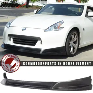 Fits 09-12 Nissan Fairlady Z 370Z SL Style Front Bumper Lip Spoiler Splitter PU - Image 6