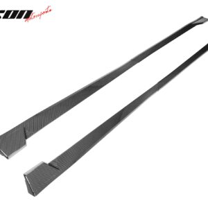 Fits 25-26 Toyota Camry SE XSE Side Skirts TRD Rocker Panel Carbon Fiber Print - Image 4