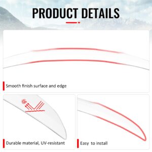 Fits 25-26 Toyota Camry XV80 9th Gen OE Style Rear Trunk Spoiler Wing Lip White - Image 4