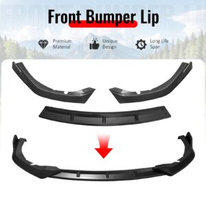 Fits 25-26 Toyota Camry SE XSE IKON V2 3PCS Front Bumper Lip Chin Matte Black - Image 3