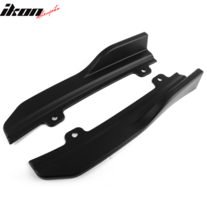Fits 18-22 Honda Accord OE Style Rear Bumper Splitters Aprons Unpainted Black PP - Image 5