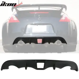 Fits 09-20 Nissan 370z Rear Bumper Diffuser Unpainted PP - Image 6
