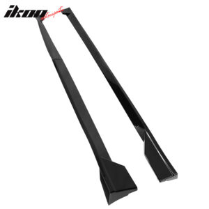 Fits 18-24 Toyota Camry SE XSE Side Skirts TRD Style Rocker Panels Gloss Black - Image 3