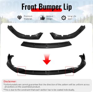 Fits 25-26 Toyota Camry SE XSE IKON V2 3PC Front Bumper Lip Carbon Fiber Print - Image 3