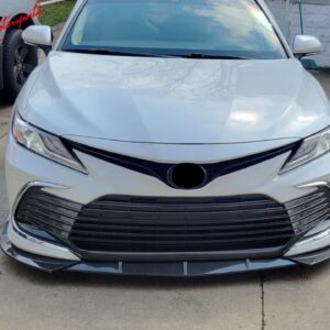 Fits 21-24 Toyota Camry LE 3PCS Front Bumper Lip Spoiler PP Carbon Fiber Print - Image 4