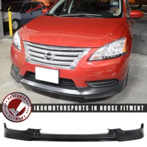 Fits 13-17 Nissan Sentra OE Style Front Bumper Lip Chin Spoiler Chin Splitter PP - Image 6