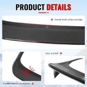 Fits 22-25 VW MK8 Golf GTI ES Style Rear Roof Spoiler Lip Carbon Fiber Print ABS - Image 4
