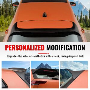 Fits 22-25 VW MK8 Golf GTI ES Style Rear Roof Spoiler Lip Carbon Fiber Print ABS - Image 5