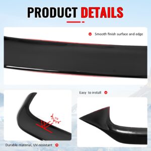 Fits 22-25 VW MK8 Golf GTI ES Style Rear Roof Spoiler Wing Lip Gloss Black ABS - Image 4