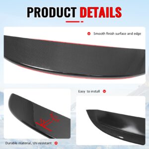 Fits 99-06 VW MK4 Golf ES Style Rear Roof Spoiler Lip Carbon Fiber Print ABS - Image 4