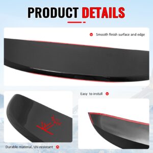 Fits 99-06 Volkswagen MK4 Golf ES Style Gloss Black Rear Roof Spoiler Lip ABS - Image 4