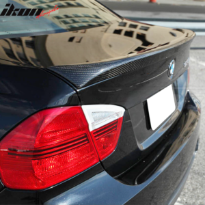 Fits 06-11 BMW 3 Series E90 Sedan AC Style Rear Trunk Spoiler Carbon Fiber CF - Image 3