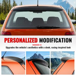 Fits 99-06 Volkswagen MK4 Golf ES Style Matte Black Rear Roof Spoiler Lip ABS - Image 5