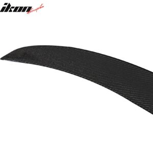 Fits 15-20 BMW F36 4 Series Gran Coupe V Style Trunk Spoiler Lip Carbon Fiber CF - Image 5