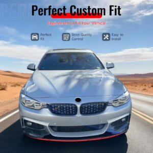 Fits 14-20 F32 F33 F36 4-Series 2/4 Door M Sport MP Front Lip Carbon Fiber Print - Image 2