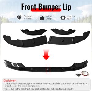 Fits 14-20 F32 F33 F36 4-Series 2/4 Door M Sport MP Front Lip Carbon Fiber Print - Image 3