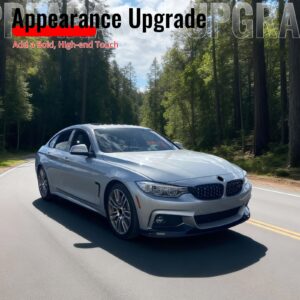 Fits 14-20 F32 F33 F36 4-Series 2/4 Door M Sport MP Front Lip Carbon Fiber Print - Image 5