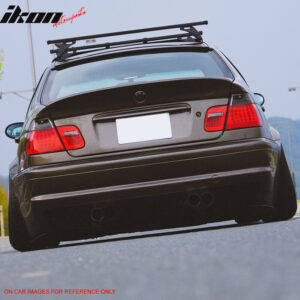 Fits 99-05 BMW E46 3-Series 4-Door AC Style Matte Black Rear Roof Spoiler ABS - Image 3
