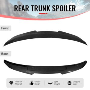 Fits 14-20 BMW F32 4-Series Coupe PSM Style Trunk Spoiler Lip Carbon Fiber Print - Image 3