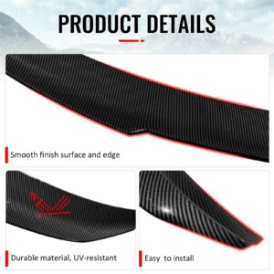 Fits 14-20 BMW F32 4-Series Coupe PSM Style Trunk Spoiler Lip Carbon Fiber Print - Image 4