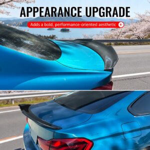 Fits 14-20 BMW F32 4-Series Coupe PSM Style Trunk Spoiler Lip Carbon Fiber Print - Image 5