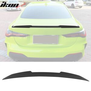 Fits 21-26 BMW G22 4 Series G82 M4 PSM Style Rear Trunk Spoiler ABS Matte Black - Image 1