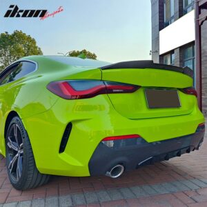 Fits 21-26 BMW G22 4 Series G82 M4 PSM Style Rear Trunk Spoiler ABS Matte Black - Image 2